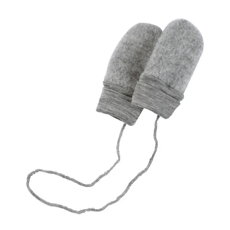 Fashion Must-have Engel Baby Mittens Grey Melange