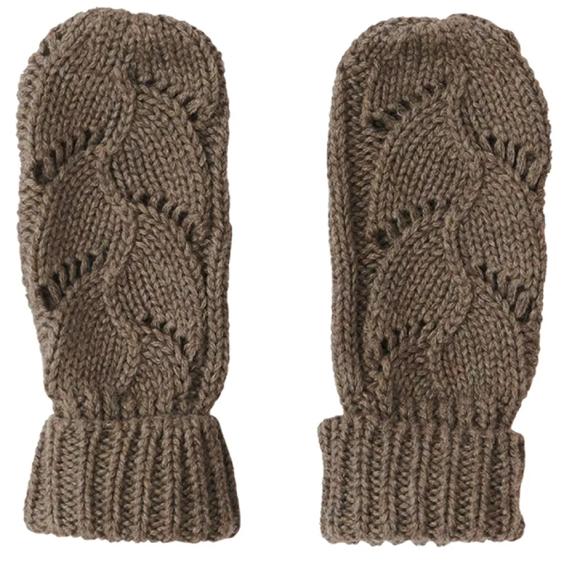 Sports Cool That's Mine Earth Brown Melange Mouflettes Potentielle Knit Mittens