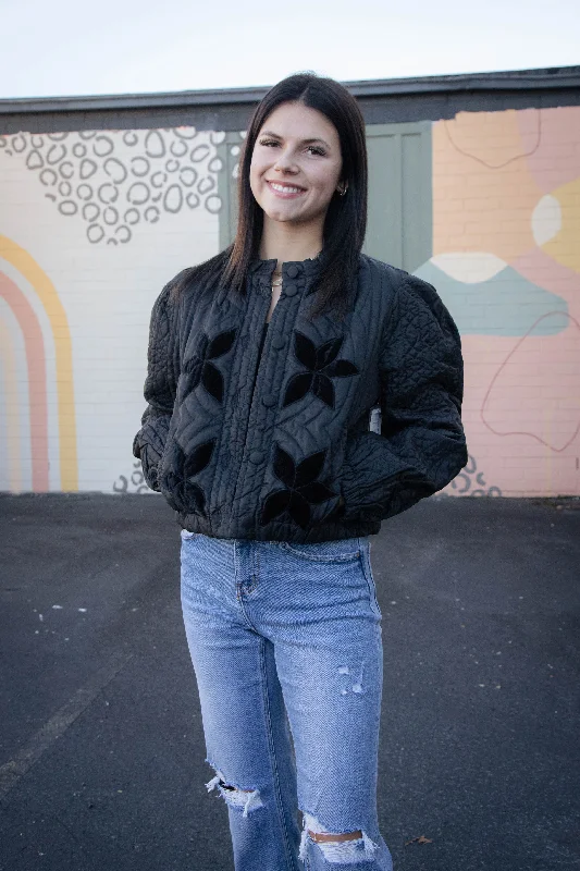 Comfortable Fashion Quinn Quilted Jacket, Black | Free People