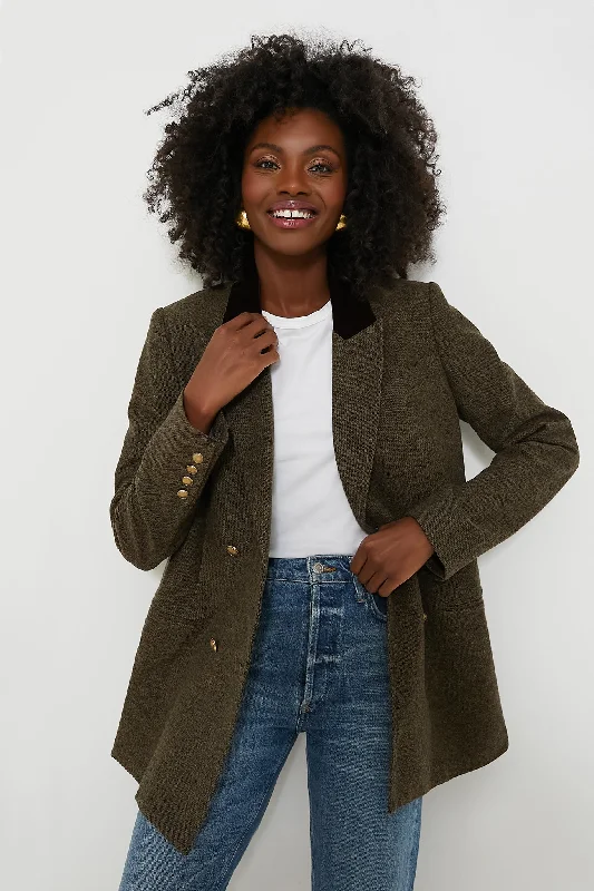 Printing decoration Wool Tweed Holland Blazer