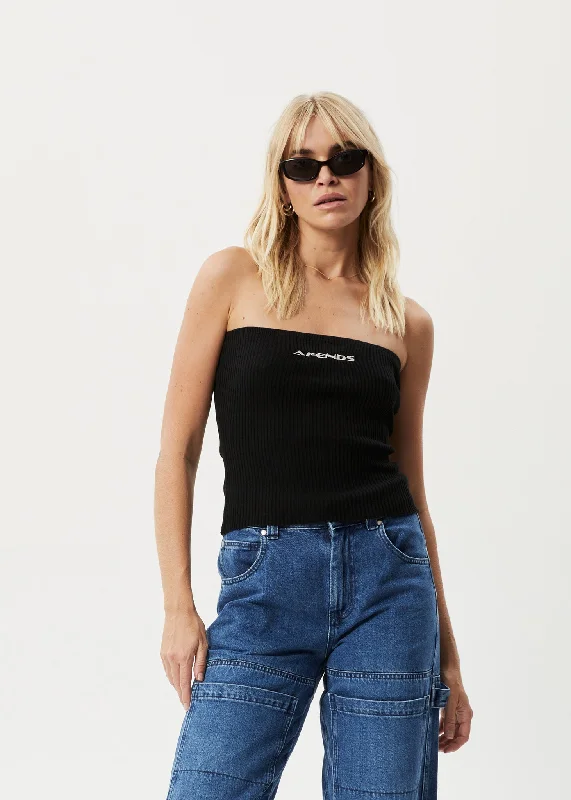 Exquisite Tailoring AFENDS Womens Weekend - Knit Tube Top - Black