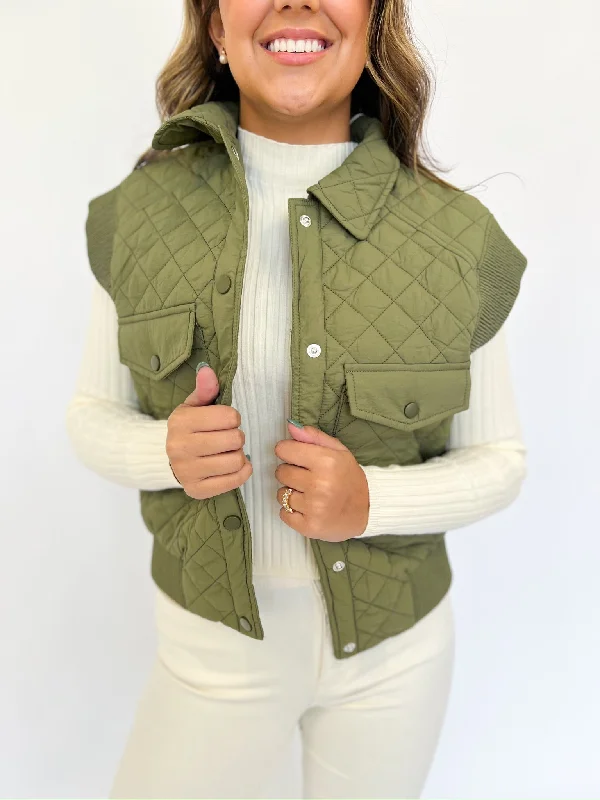 Personal Charm Olive Owns Vest