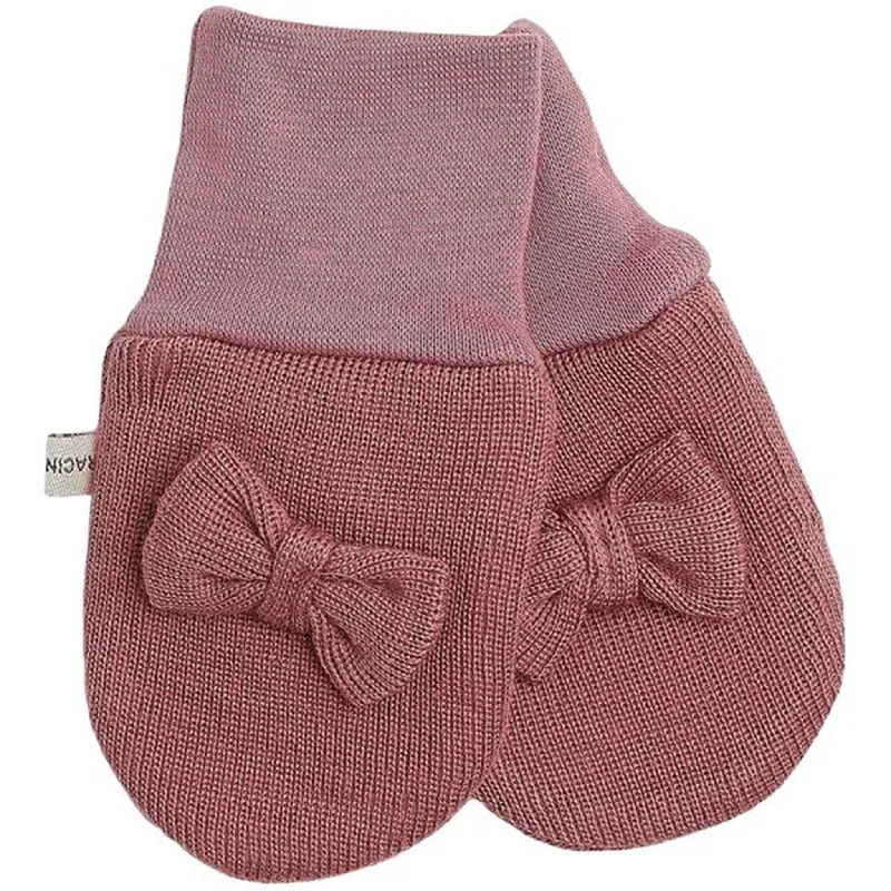 Classic And Versatile Racing Kids Mittens Baby Bow Lys Rose