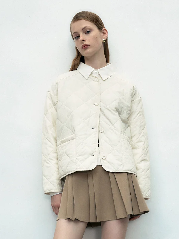 Leisure Sports Crew Neck Straight Padded Coat