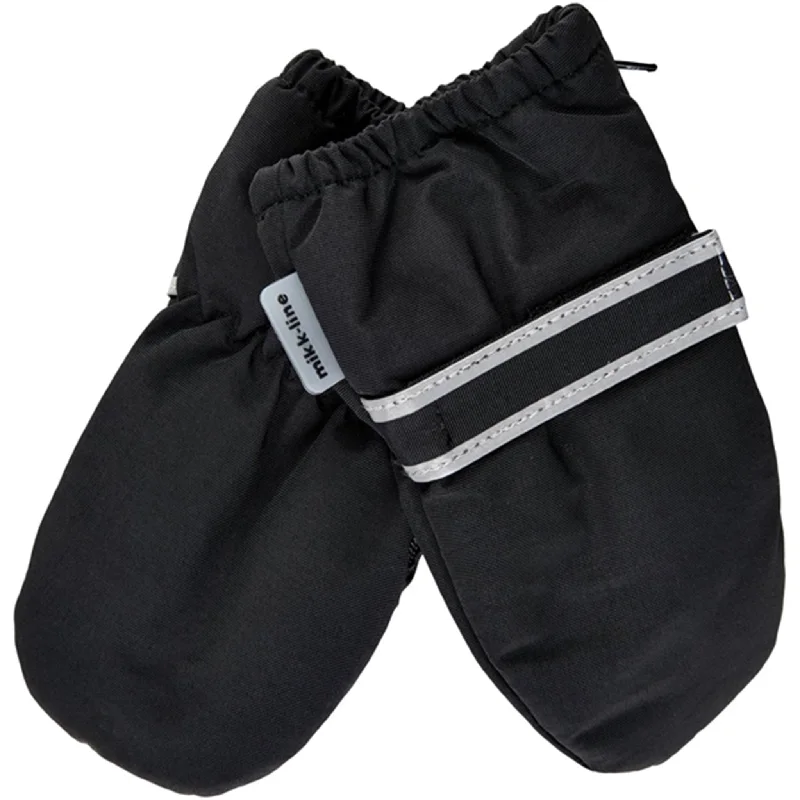 New Products Mikk-Line Baby Mittens Black