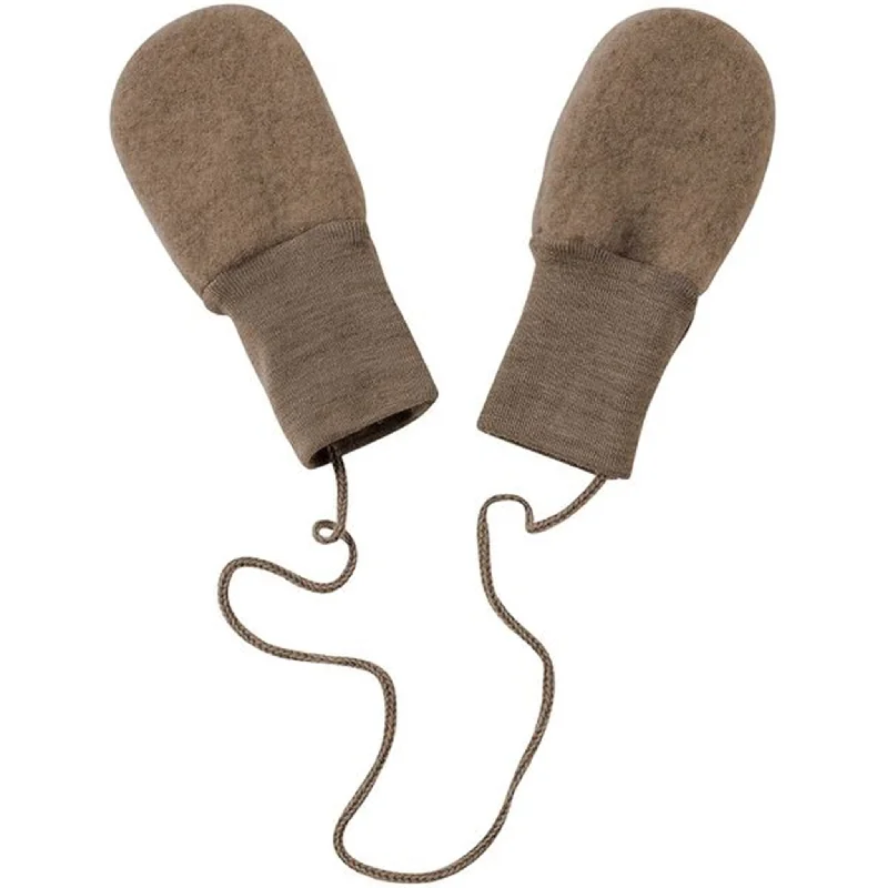 Retro Fashion Engel Baby Mittens Walnuss Melange
