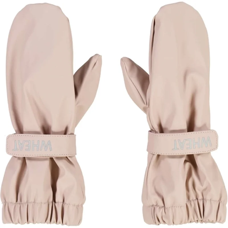Retro Design Wheat Mittens Rain Rily Pale Lilac