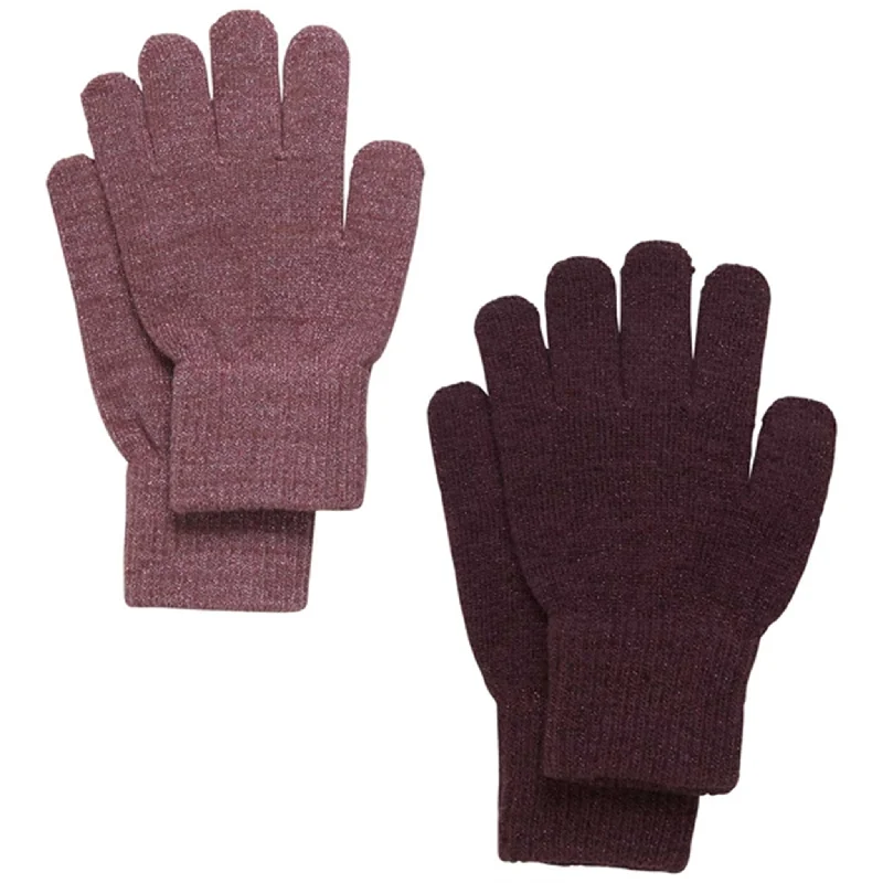 Dynamic Fashion CeLaVi Gloves Magic Glitter 2-Pack Rose Brown