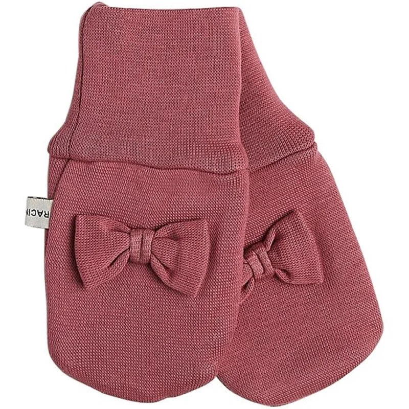 Girl Style Racing Kids Mittens Baby Bow Wild Rose