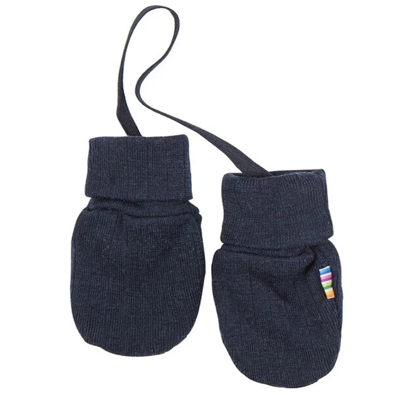 Bright Colors Joha Mittens Wool Marine