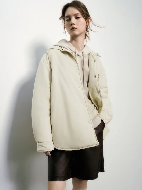 Noble And Elegant Loose Straight Padded Coat