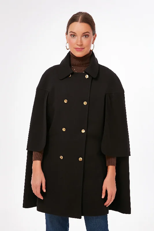 Printed pattern Black India Cape