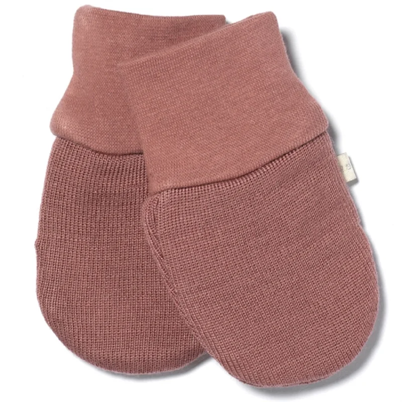 Simple research Racing Kids Mittens Baby Old Rose