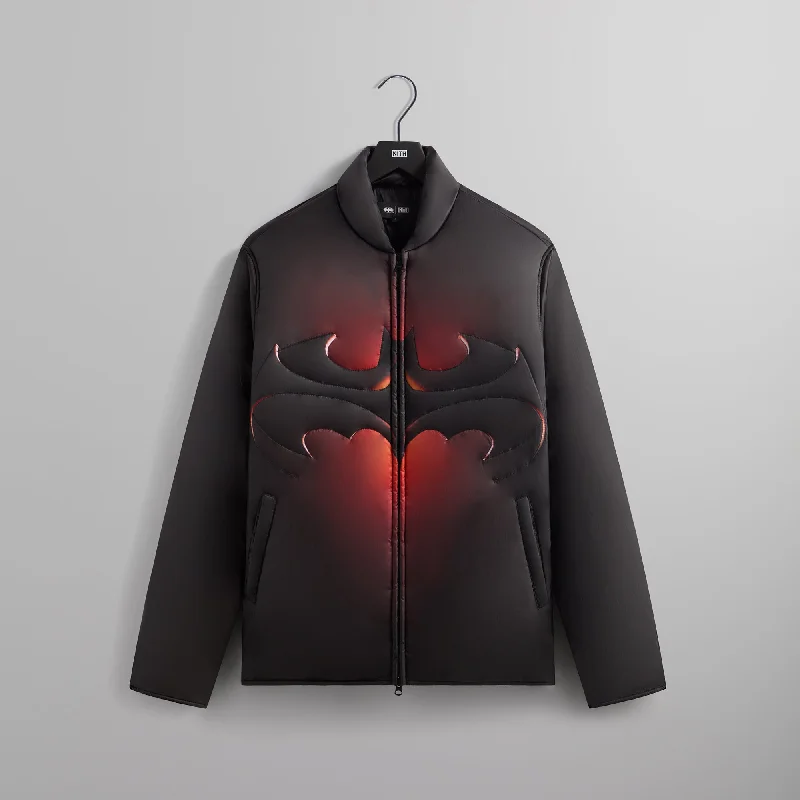 Unique Prints Batman | Kith Brixton Quilted Puffed Jacket - Black