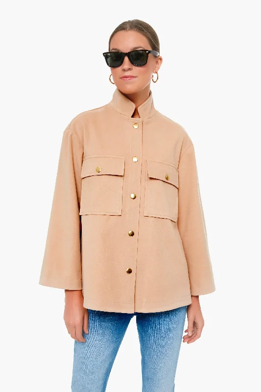Street Fashion Style Camel Marant Shirt Jacket