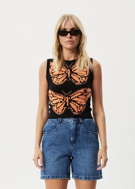 Basic Version AFENDS Womens Papillon - Knit - Soft Orange