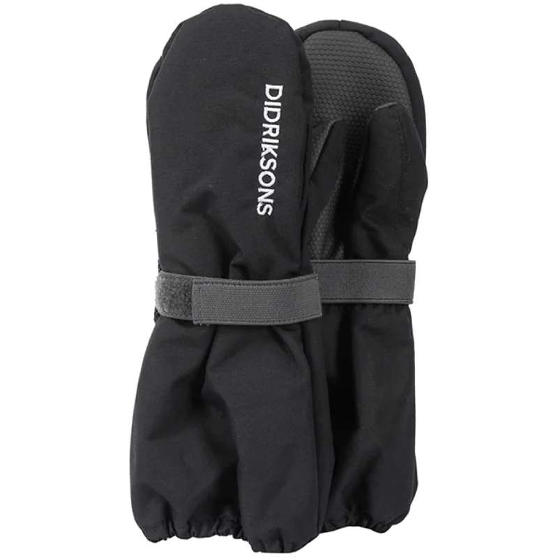 Fashionable and versatile Didriksons Biggles Black Mittens