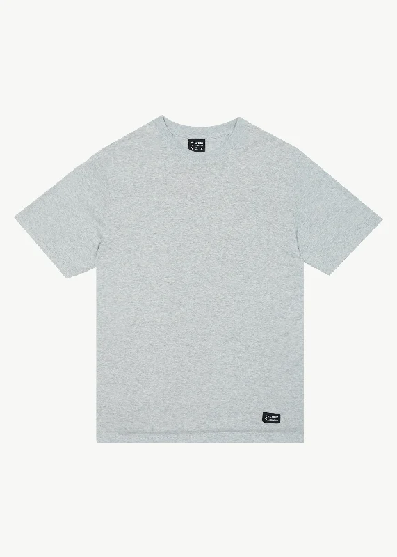 Relaxed And Casual AFENDS Mens Classic - Retro Fit Tee - Shadow Grey Marle