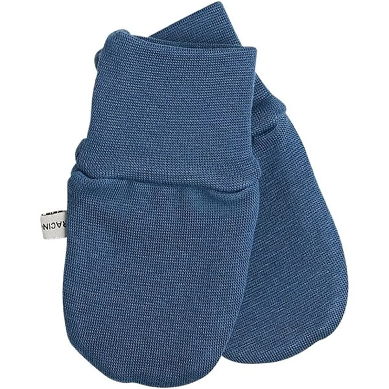 Classic Racing Kids Mittens Baby Dusty Blue