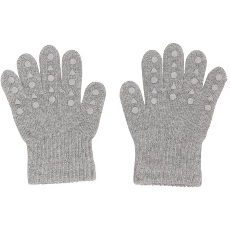 Romantic Data GObabyGO Grip Gloves Grey Melange