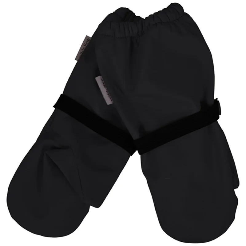 Elegant Tailoring Mikk-Line Rain Mittens w. Fleece Black