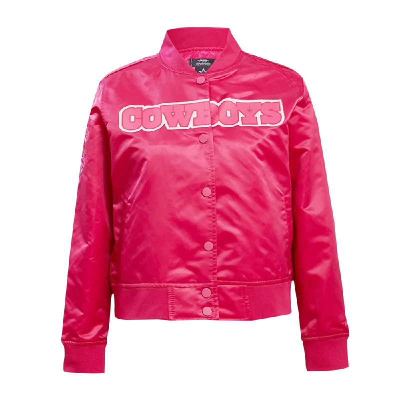 Boutique Recommendation NFL DALLAS COWBOYS TRIPLE PINK WOMEN'S SATIN JACKET (BEETROOT PURPLE) Boutique Recommendation NFL DALLAS COWBOYS TRIPLE PINK WOMEN'S SATIN JACKET (BEETROOT PURPLE)