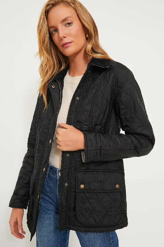 Urban Design Sense Black Beadnell Polarquilt Jacket