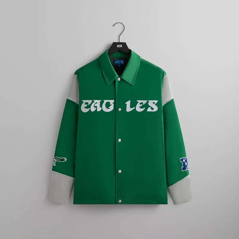 Thin Design Kith & '47 for the NFL: Eagles Kieran Coaches Jacket - Parrot