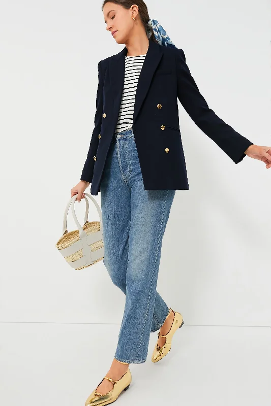 Fashionable And Fashionable Navy Diana Blazer