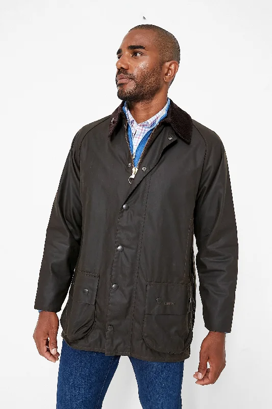 Urban Chic Men's Olive Beaufort Wax Jacket