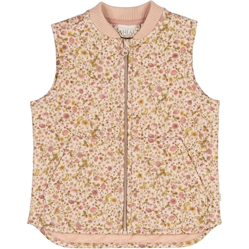 Street Sports Style Wheat Thermo Watercolor Flora Vest Gilet Ede