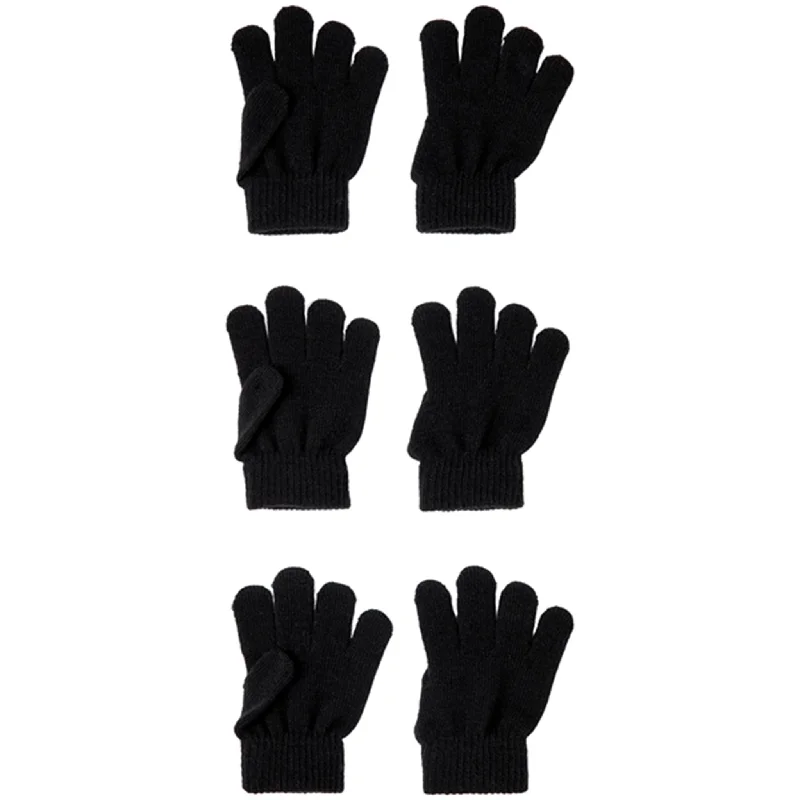 Multifunctional Style Name it Black Gloves Magic 3-pack Noos
