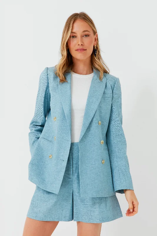 Celebrity Must-have Chambray Diana Blazer