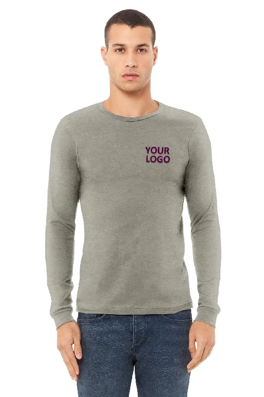 Easy Chic Bella Canvas Unisex Heather Long Sleeve T-Shirt, Stone