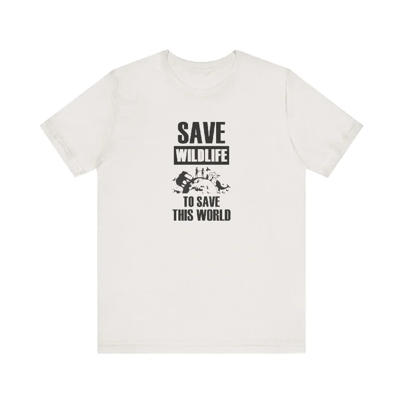 Retro Dress Save Wild Life Unisex Jersey Short Sleeve Tee