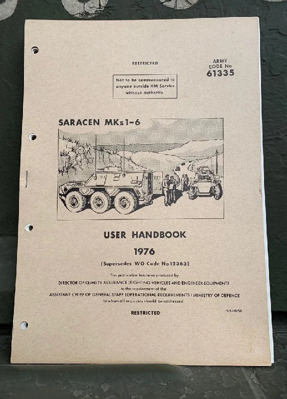 Luxury Classic Saracen Mks 1-6 User Handbook
