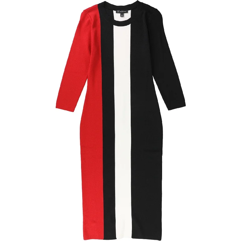 High-end Customization I-N-C Womens Colorblocked Pencil Dress, Multicoloured, Small