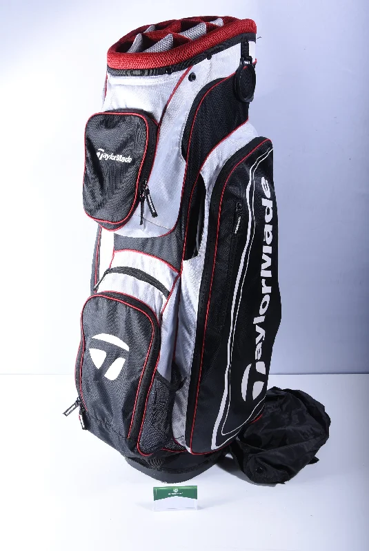 Exquisite Craftsmanship Taylormade Cart Bag / 14-Way Divider / White, Red & Black