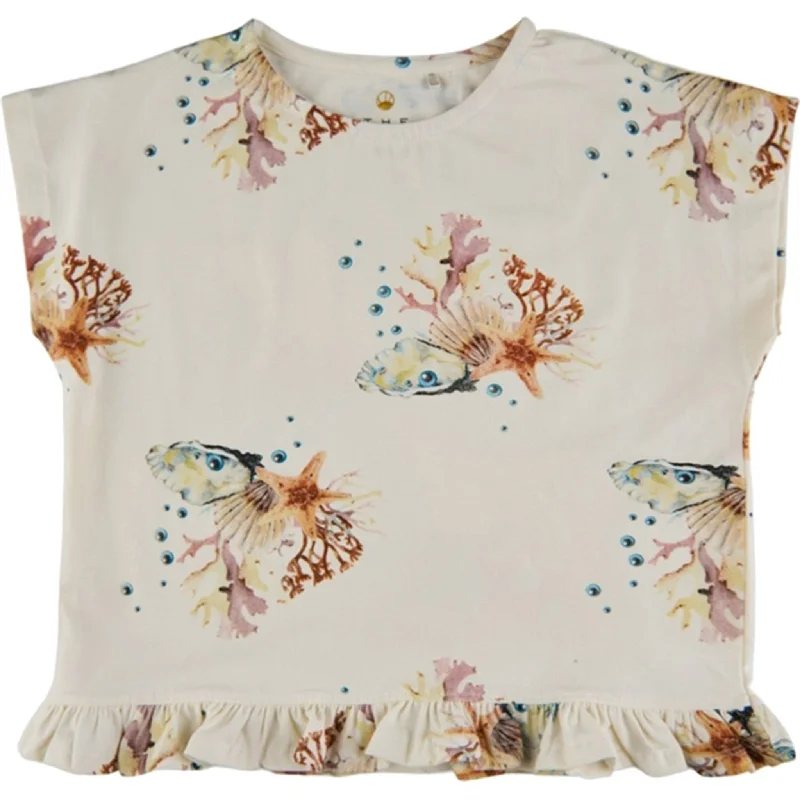 Design Must-have THE NEW White Swan Coral AOP Giselle T-shirt
