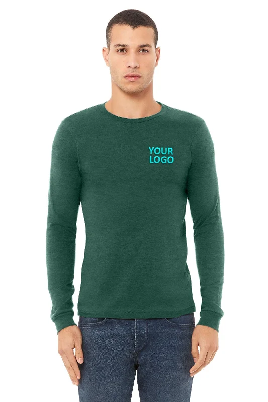 Urban Chic Bella Canvas Unisex Heather Long Sleeve T-Shirt, Forest
