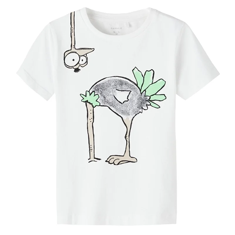Comfortable and simple Name it Bright White Fama T-Shirt