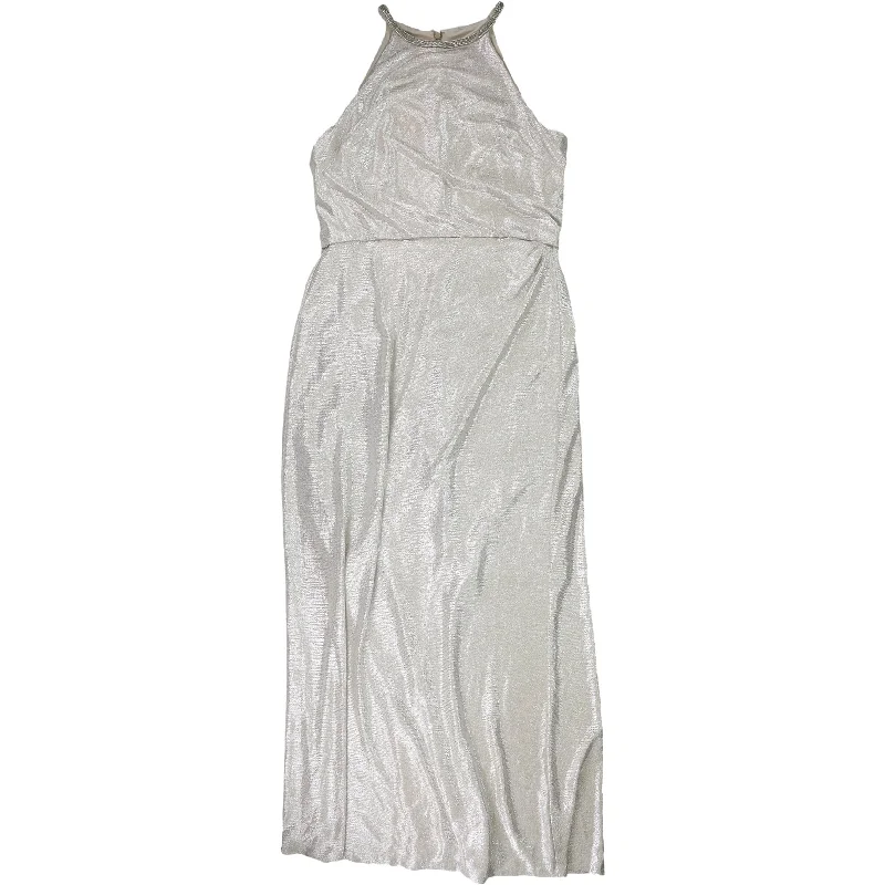 Artistic Temperament Ralph Lauren Womens Metallic Blouson Gown Dress, Metallic, 16