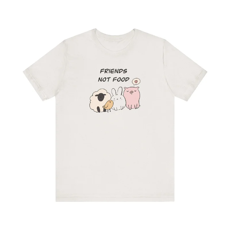 Simple Comfort Friends Not Food Unisex Jersey Short Sleeve Tee