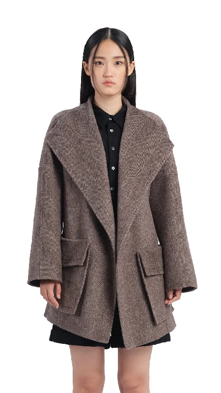 Fashion Selection Herringbone Double Face Jacket