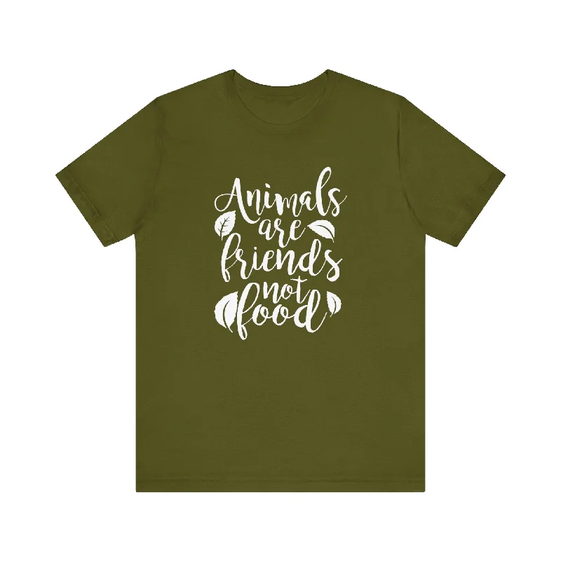Cozy Outerwear Animals Are Friends Unisex Short Sleeve Tee
