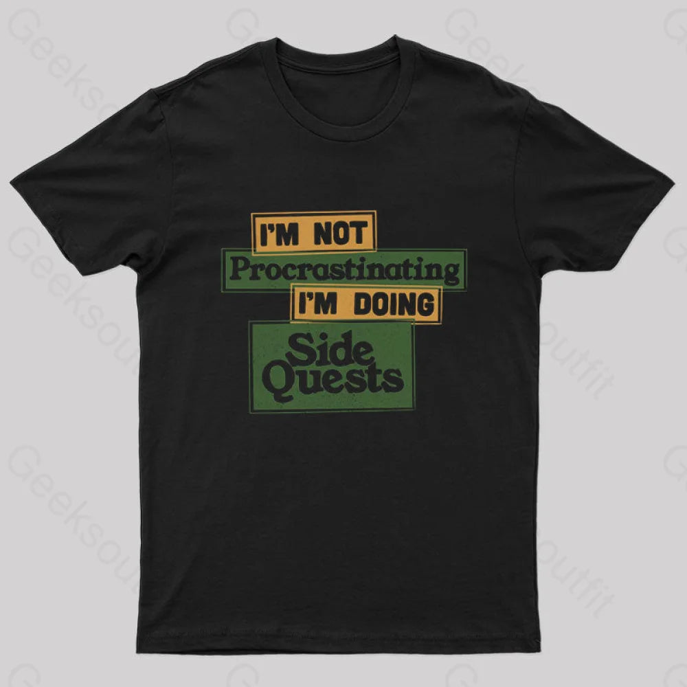 Elegant Comfort I'm Doing Side Quests Nerd T-Shirt