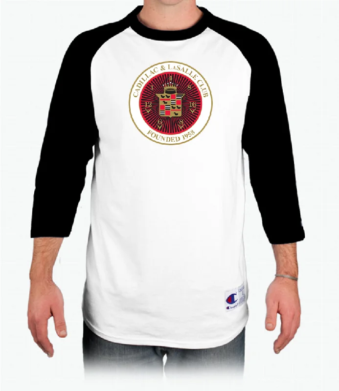 French Style CLC Cadillac & LaSalle Club Raglan Baseball T-Shirt