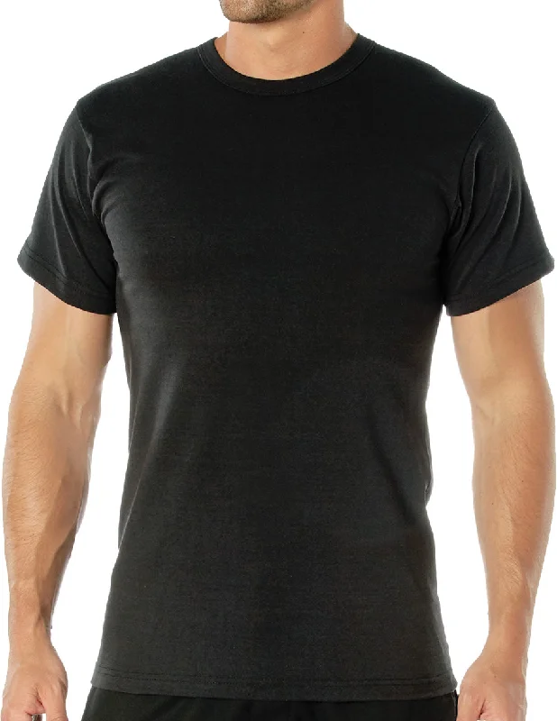 Advanced Customization Black Heavyweight Poly/Cotton Short Sleeve T-Shirt