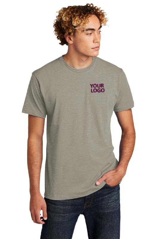 Trendy and versatile Next Level Unisex CVC Customized T-Shirts, Stone Gray