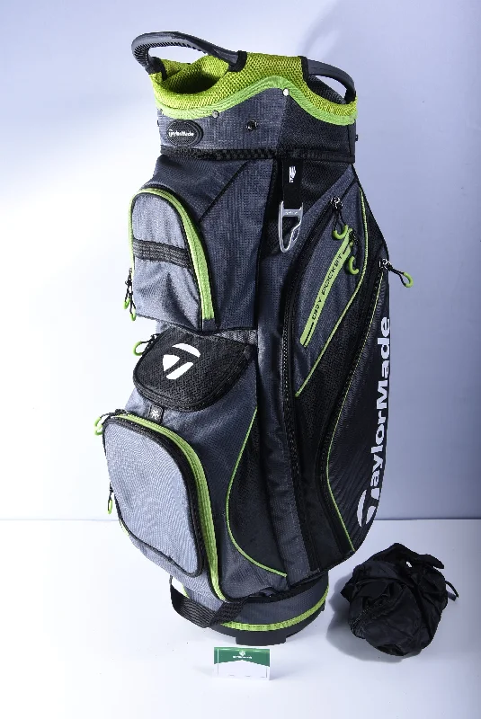 French Style Taylormade Cart Bag / 14-Way Divider / Black, Grey & Lime